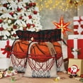 thumbnail image 6 of Rocae Basketball Shot Print Christmas Drawstring Linen Gift Bag with Drawstrings Treat Bag Goody Present Bags for Christmas Party Favor, 6 of 8