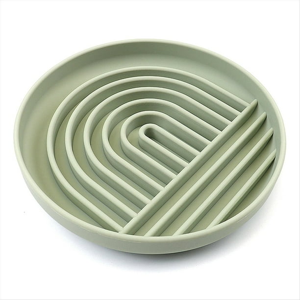 Tazón para Lamer Perros y Gatos, Tazón de Alimentación Lenta para Comida Húmeda o , Agua, Yogur, Mantequilla de Maní, Verde