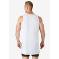 thumbnail image 2 of KingSize Men's Big & Tall Longer Length Ribbed Cotton Tank, 2 of 3