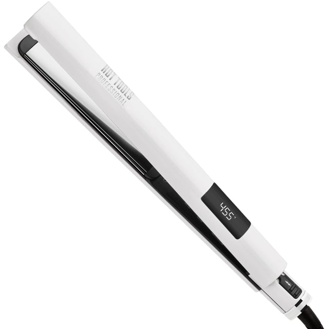 Hot Tools Alaciadora White Gold de Titanio de 1"