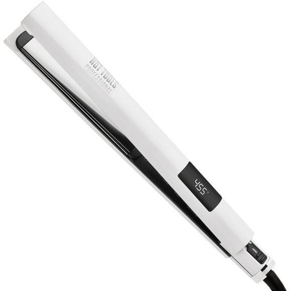 Hot Tools Alaciadora White Gold de Titanio de 1"