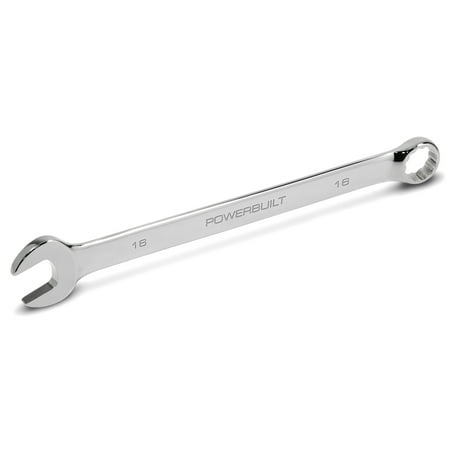 UPC: 0028907223216 | Powerbuilt 16 MM Fully Polished Long Pattern Metric Combination Wrench – 640451