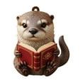 thumbnail image 2 of Rapeiae Exquisite Flat Animals Series 2D Acrylic Backpack Car Pendant Decoration Ornament, 2 of 7