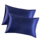 thumbnail image 1 of Bewildely 2 uds funda de almohada poliéster satén funda de almohada ropa de cama funda de almohada para dormir Juegos de cama azul 51*66cm Bewildely HA003643-19, 1 of 1