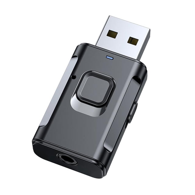 Receptor de transmisor inalámbrico 2 en 1 Adaptador AUX de audio 5.0 compatible con Bluetooth