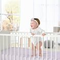 thumbnail image 4 of Sweet Jojo Designs Peony Floral Garden Solid Purple Fitted Crib Sheet, 4 of 6