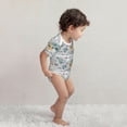 thumbnail image 5 of Rocae The World Map with Cartoon Animals for Baby Climbing Clothes Soft Baby Romper for Active Infants Comfortable and Breathable Crawling Jumpsuit Unisex Baby Outfit 12 Months, 5 of 8