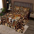 thumbnail image 2 of Erosebridal Cheetah Coverlet Set King,Leopard Print Bedding Set,Wildlife Bedroom Decor,Breathable,3pcs, 2 of 5