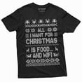 thumbnail image 3 of Men's Funny Christmas Food and WIFI T-shirt Christmas gift humorous saying tee shirt, 3 of 7
