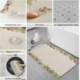 thumbnail image 6 of Spring Summer Flower Floral Sunflower Daisy Plant Beige Kitchen Mat Rug Set of 2 Runner Rug Anti-Fatigue Comfort Memory Foam Standing Mat Non-Slip Floor Door Mat for Bathroom Bedroom 18x30in+18x60in, 6 of 6