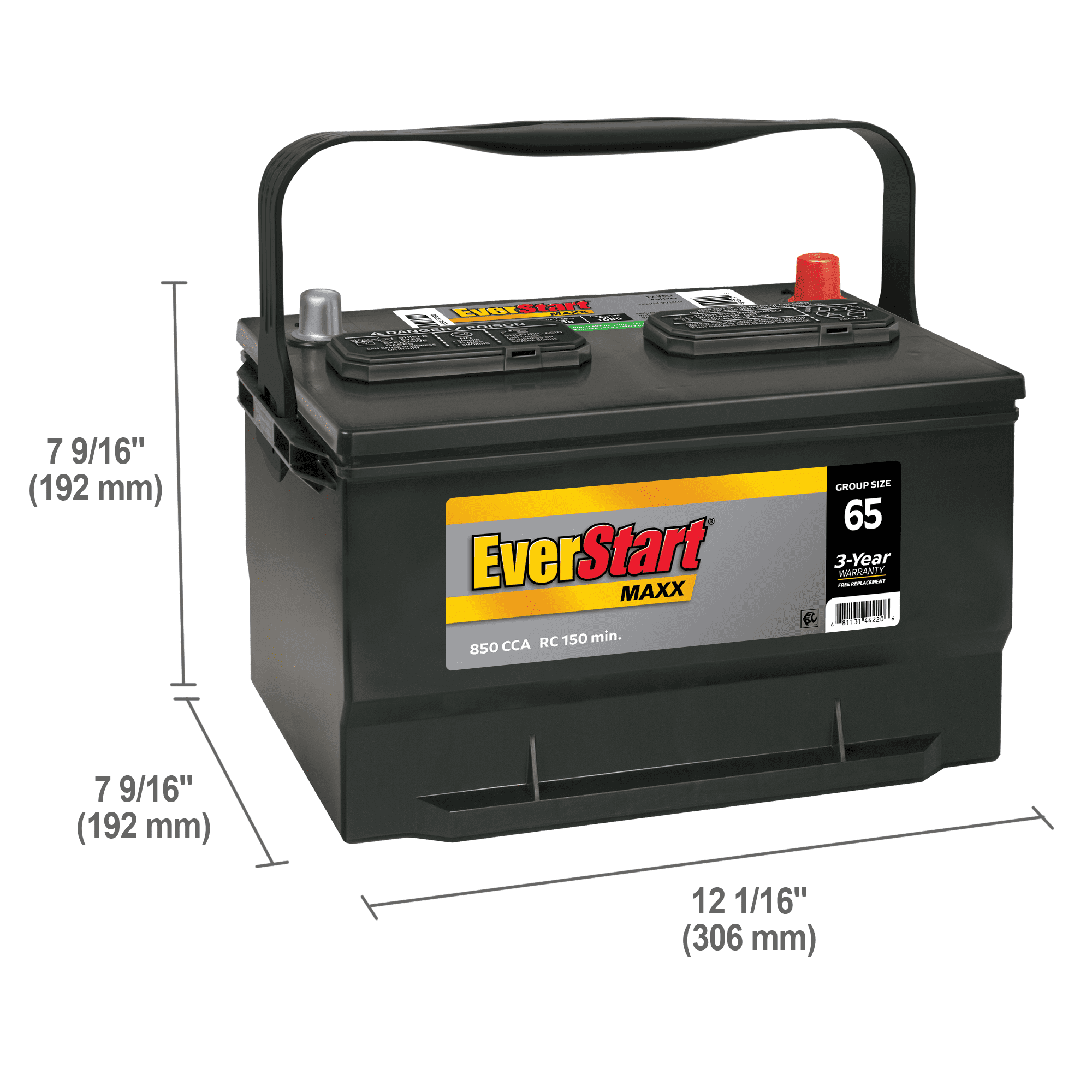 EverStart Maxx 65 with 850CA & 675CCA