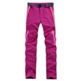 thumbnail image 6 of Women's Hiking Pants Lightweight Elastic Waist Sport Trousers Windproof Straight Leg Outdoor Pants with Pockets, 6 of 6