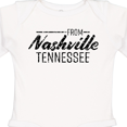 thumbnail image 4 of Inktastic From Nashville, Tennessee- State Capital Distressed Text Boys or Girls Long Sleeve Baby Bodysuit, 4 of 5