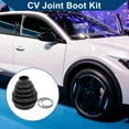 thumbnail image 2 of Kit de bota de junta CV No.ZQ92439980 de Unique Bargains con abrazaderas para PEUGEOT 408 3008 para CITROEN C4 Bota de junta de velocidad constante interior de goma fuerte y duradera 1 juego negro, 2 of 7