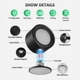 thumbnail image 7 of LED Wall Lights with Remote, 3 Pcs Rechargeable Wall Mounted Reading Sconces Lamp 3000mAh, 3 Colors & Dimmable Magnetic 360° Rotation Cordless Wall Lighting Spotlights for Bedroom Bedside Hallway, 7 of 7