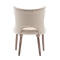 thumbnail image 5 of Porthos Home Foras Fabric Wingback Dining Chairs with Rubberwood Legs (Set of 2), 5 of 7