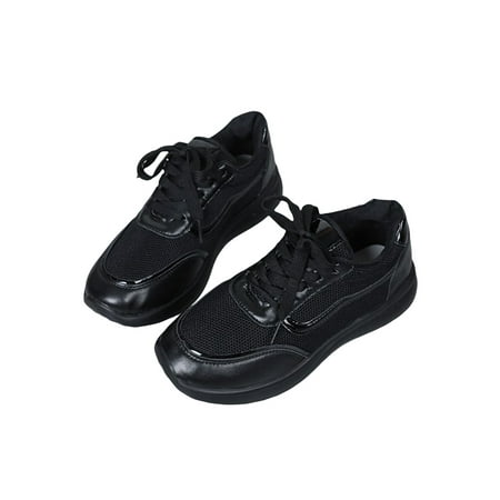 

Fangasis Womens Athletic Shoes Fitness Workout Sneakers Sport Running Shoe Ladies Flats Outdoor Non-Slip Breathable Trainers Black 7