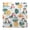 Otter and Pineapple in Water, variant on Dailycode Shower Curtain Liners 48x72in Water Resistant Machine Washable Rustproof Grommets Fabric Bath Curtain, Overlapping Seashells