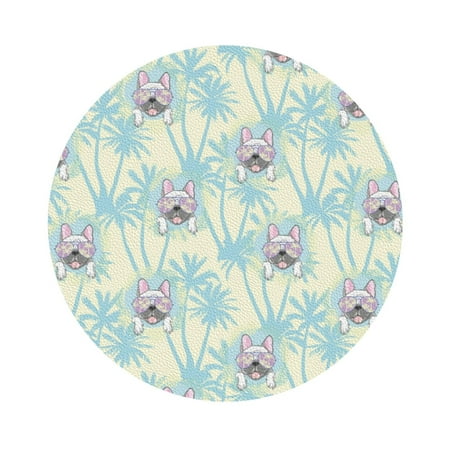 

Lukts French Bulldog 3 Leather Drinks Coasters Set of 4 Suitable or Drinks Furniture Protection and Easy Clean up