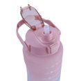 thumbnail image 2 of Botella de agua de 2000 ml con marcador de tiempo para taza de bebida deportiva al aire libre (rosa), 2 of 7