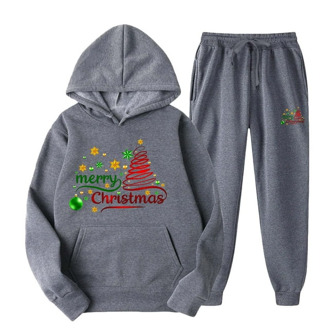TIMIFIS Ensemble de Survêtement pour Hommes 2 Pcs à Capuche, Chandail Décontracté pour Course Jogging Sport Automne