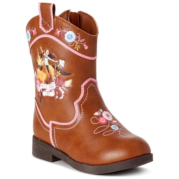 Spirit Riding Free Toddler Girl Western Casual Cowboy Boot, Sizes 7-12