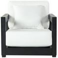 thumbnail image 2 of SAFAVIEH Couture Montford Aluminum Armchair, Black/White, 2 of 11