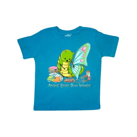 

Inktastic Make Your Own Wings- Cute Crafting Caterpillar Gift Toddler Boy or Toddler Girl T-Shirt