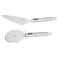 thumbnail image 1 of Coupe-pizza 2 Pcs Lame en Acier Inoxydable Processus de Polissage Manche Ergonomique Pelle Coupe-Pizza Roulante, 1 of 5