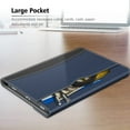 thumbnail image 6 of Fintie Portfolio Case for Samsung Galaxy Tab S8+/S8 Plus 2022/S7 FE 2021/S7 Plus 2020 12.4 inch Tablet, With S Pen Holder Multiple Angle View Cover with Pocket Auto Sleep/Wake, Navy, 6 of 7