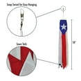 thumbnail image 3 of In the Breeze 5106 — Puerto Rico 18 Inch Windsock - Puerto Rico Flag Hanging Decoration - Colorful Outdoor Décor, 3 of 4