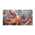 thumbnail image 4 of Bath Mat Soft Plush Non-Slip Absorbent Bathroom Rugs 39"x20" Octopus in Bottom Sea, 4 of 8