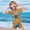 thumbnail image 4 of Adventure Time Boys 2-Piece Swimsuit Set Bathing Suit Short Sleeve Swimwear Sets with Swim Trunk 6-7Y(110cm), 4 of 7