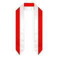 thumbnail image 7 of Graduation Sash Indonesia Flag scarf Shawl Stole Sapphire Blue with Star Stripe Bachelor Gown Accessory Ribbon 180*14cm, 7 of 7