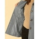 thumbnail image 5 of Abrigo de mujer con cuello Peter Pan y un solo botón XL gris, 5 of 6