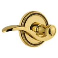 thumbnail image 2 of Grandeur Solbel_Psg_238_Rh Soleil Solid Brass Right Handed Passage Door Lever Set - Bronze, 2 of 6