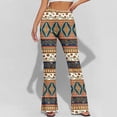thumbnail image 4 of CHUMUD High Waist Workout Pants for Petite Women Boho Stretchy Floral Gym Flare Pants Tummy Control Yoga Pants Outdoor, 4 of 8