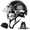 Black with Smoke built-in visor and Clear outside Visor, variant on GREEN DEVIL Safety Hard Hat with Tinted & Clear Visor Vented Construction Helmet Cascos de Construccion ABS Work hardhats for Men