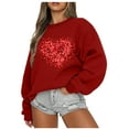 thumbnail image 1 of Birdeem Mode Femmes Décontracté Manches Longues Col Rond Blouse Imprimée Chandail en Molleton, 1 of 1