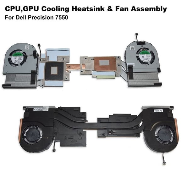 Dell Precision 7550 CPU & GPU Heatsink Fan Assembly 3XNJY