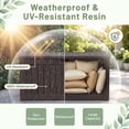 thumbnail image 3 of Homall Coffre de Terrasse Extérieur de 120 Gallons en Résine Plastique pour Patio et Cour Arrière, Brun Foncé, 3 of 8