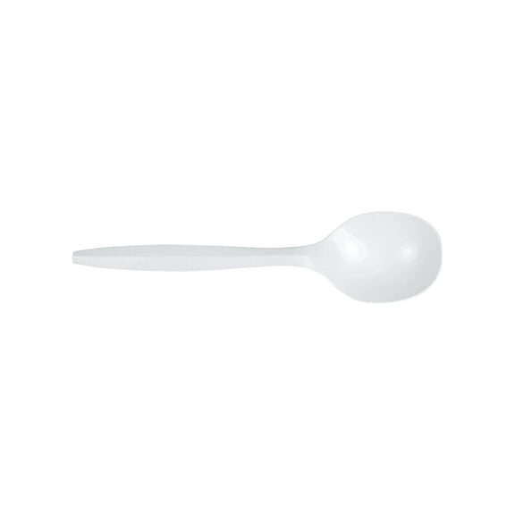 Berkley Square Plastic Soup Spoon Medium-Weight White 1000/Carton (1014000) BEPBS4000