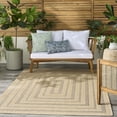 thumbnail image 4 of Nourison Tulum 4' x 6' Taupe Grey Outdoor Rug, 4 of 10