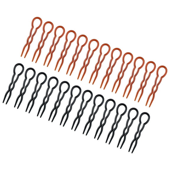 Phenofice 24pcs Women Hair Shaped Bun Clip for Travel