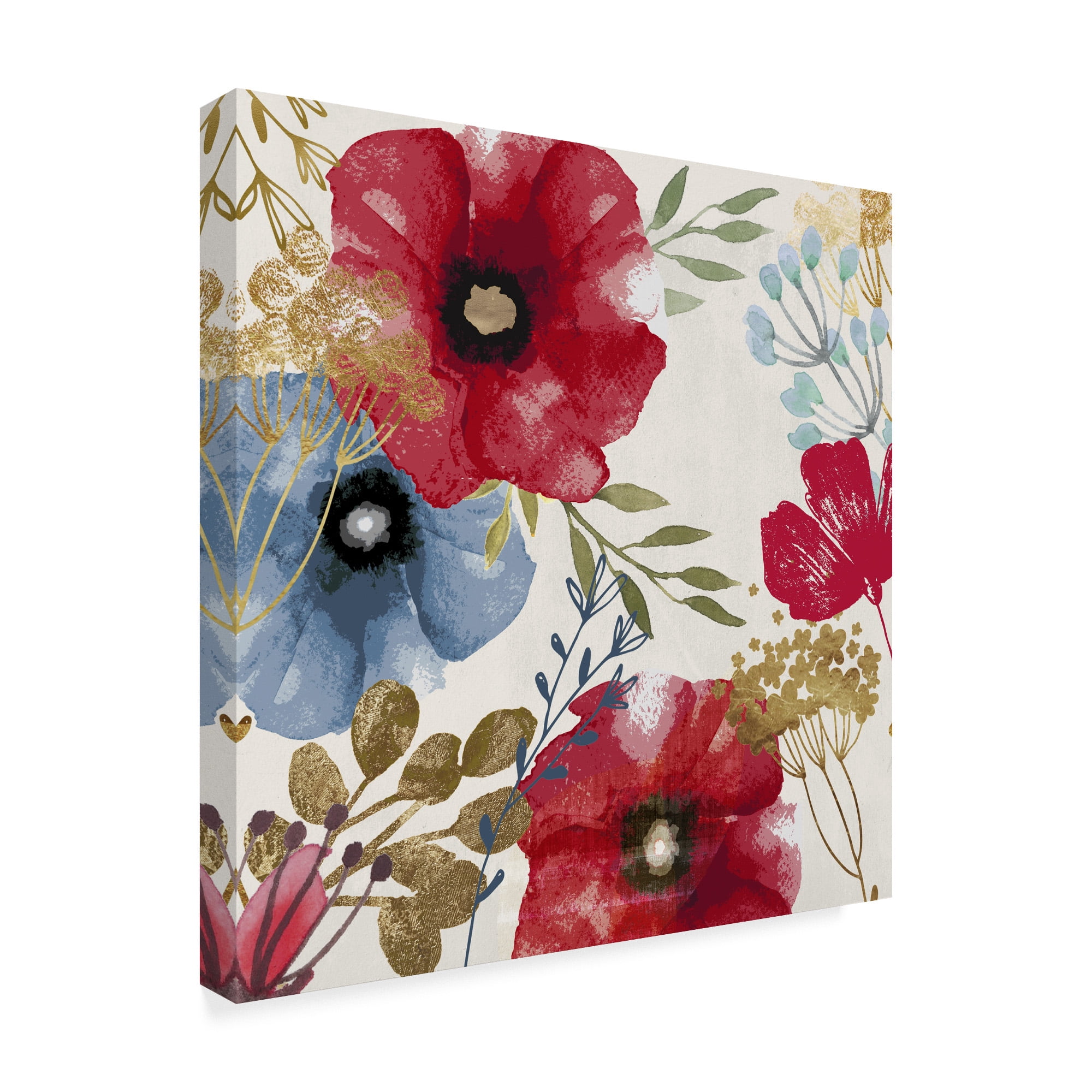 Trademark Fine Art 'Posy Redux 1' Canvas Art by Color Bakery