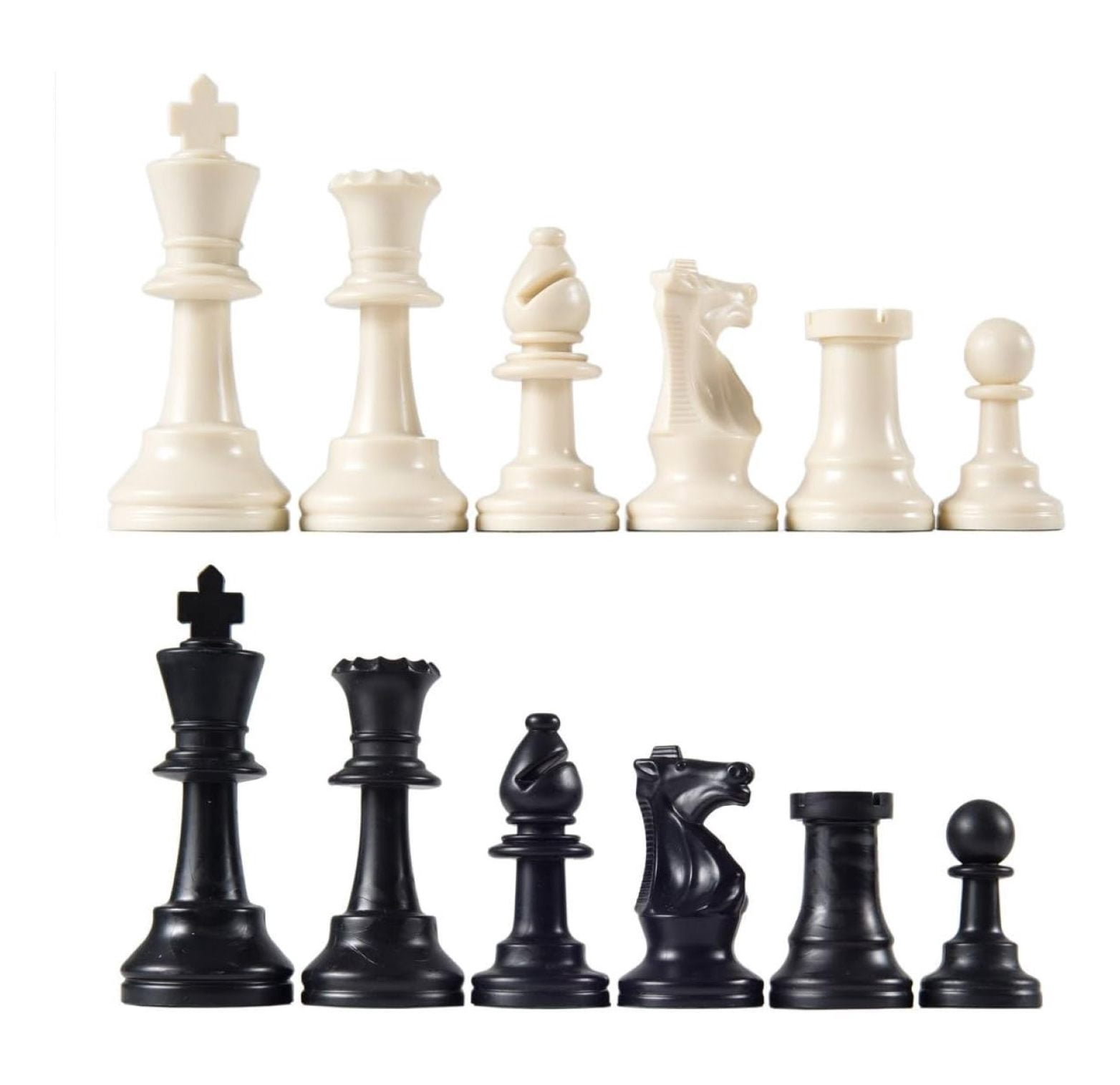 Heavy Tournament Triple Weighted Chess Set Combo - Black