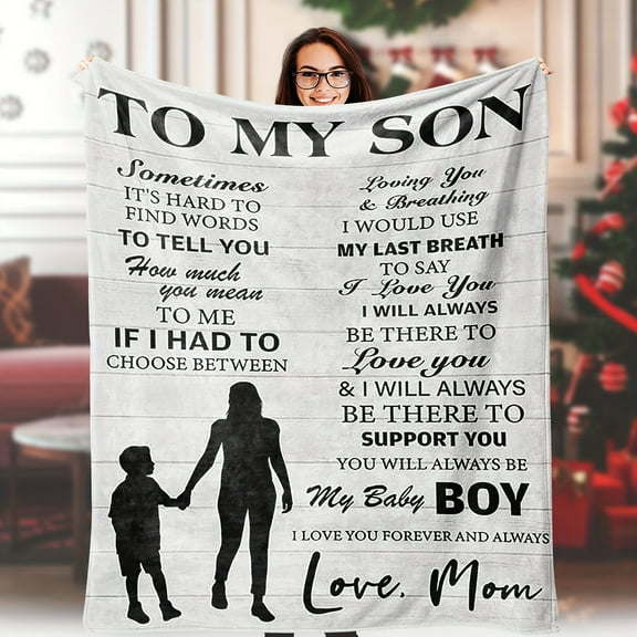 1 Pc Son Gifts Gifts For Son From Mom Son Blanket Son Birthday Christmas Idea Gifts To My Son Blanket Gifts For Grown Son Son From Mom