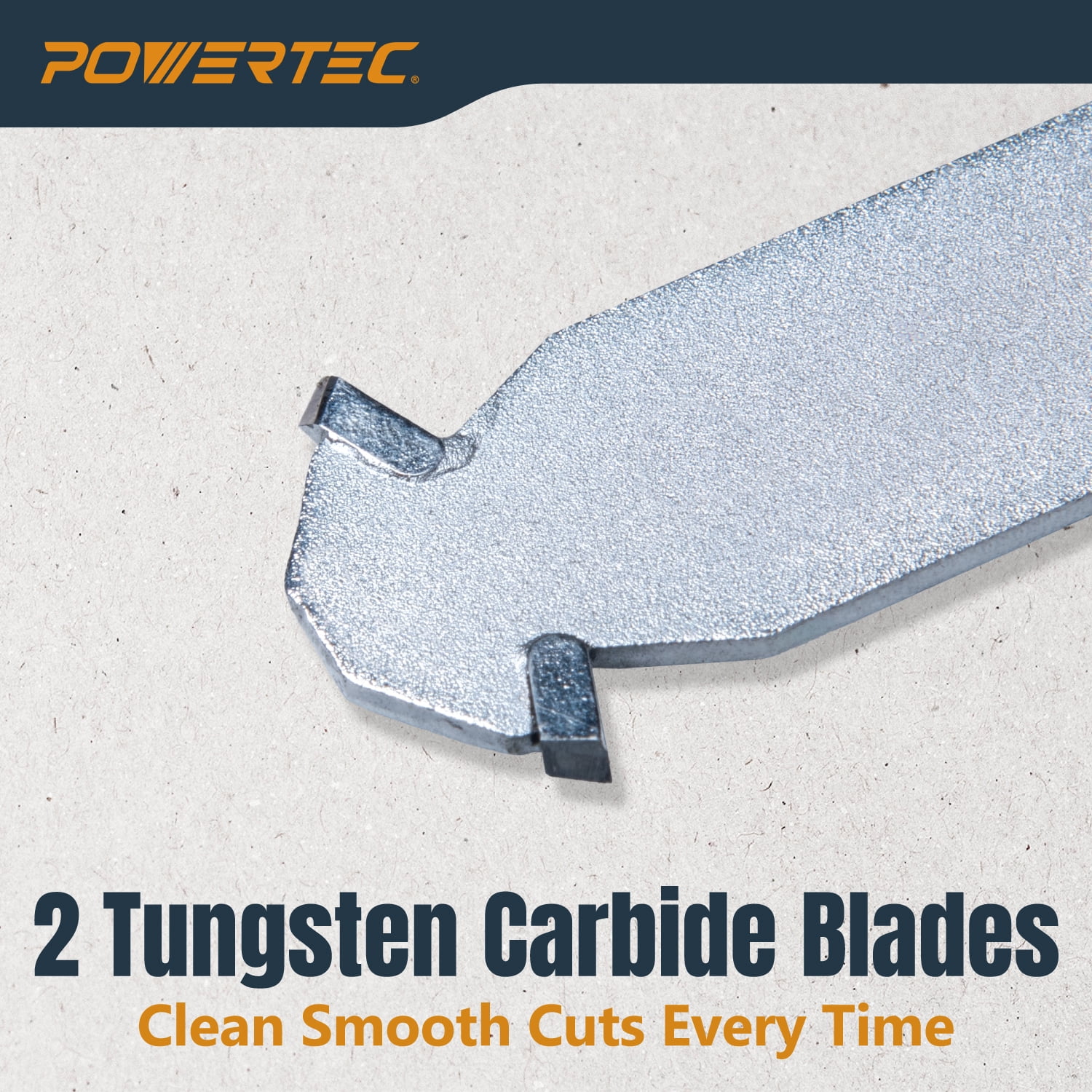 POWERTEC Heavy Duty Backer Board Scoring Knife, Ergonomic Grip, Dual Tungsten Carbide Blades for Tile Cement Board, Laminate (71903N)