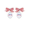 thumbnail image 3 of Way to Celebrate Americana Flag and Bow Earrings, 3 of 5