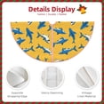 thumbnail image 3 of Bingfone Christmas Tree Skirt Mat Christmas Decoration Interior 48" -Shark Print, 3 of 6